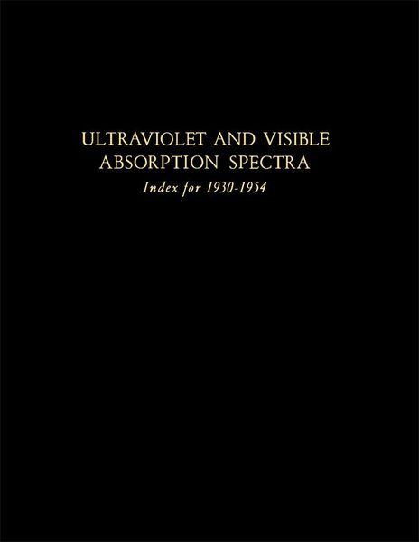 Produktbild: Ultraviolet and Visible Absorption Spectra