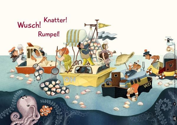 Produktbild: Herr Krake r&auml;umt das Meer auf. Kamishibai Bildkartenset