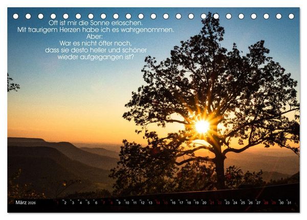 Produktbild: Funken der Hoffnung (Tischkalender 2026 DIN A5 quer), CALVENDO Monatskalender