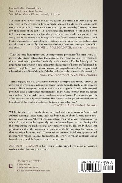 Produktbild: Prostitution in Medieval and Early Modern Literature