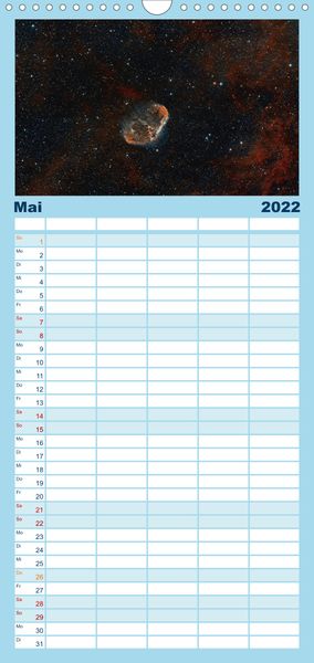 Produktbild: Familienplaner Atemberaubender Weltraum (Wandkalender 2022 , 21 cm x 45 cm, hoch)