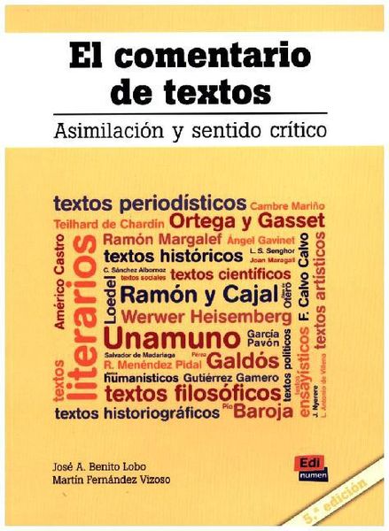 Produktbild: El comentario de textos : asimilaci&oacute;n y sentido cr&iacute;tico