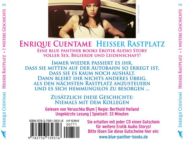 Produktbild: Heißer Rastplatz | Erotik Audio Story | Erotisches Hörbuch Audio-CD