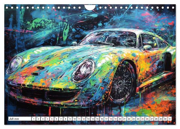 Produktbild: Neon Speed (Wandkalender 2026 DIN A4 quer), CALVENDO Monatskalender