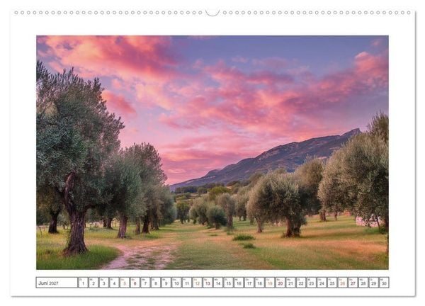 Produktbild: Die Magie der Olivenhaine (Wandkalender 2027 DIN A2 quer), CALVENDO Monatskalender
