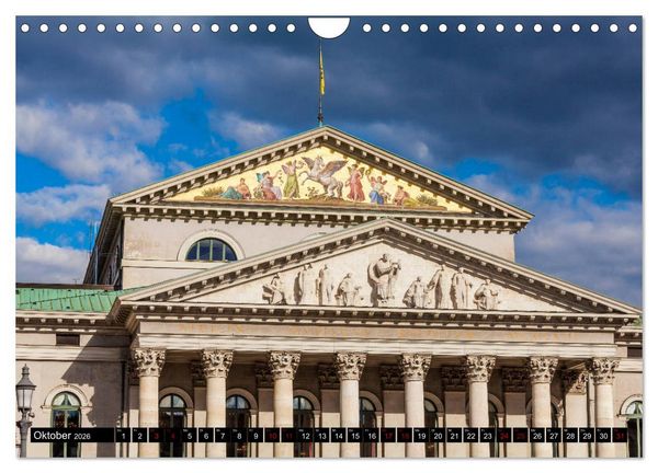 Produktbild: M&Uuml;NCHEN Impressionen einer Weltstadt (Wandkalender 2026 DIN A4 quer), CALVENDO Monatskalender