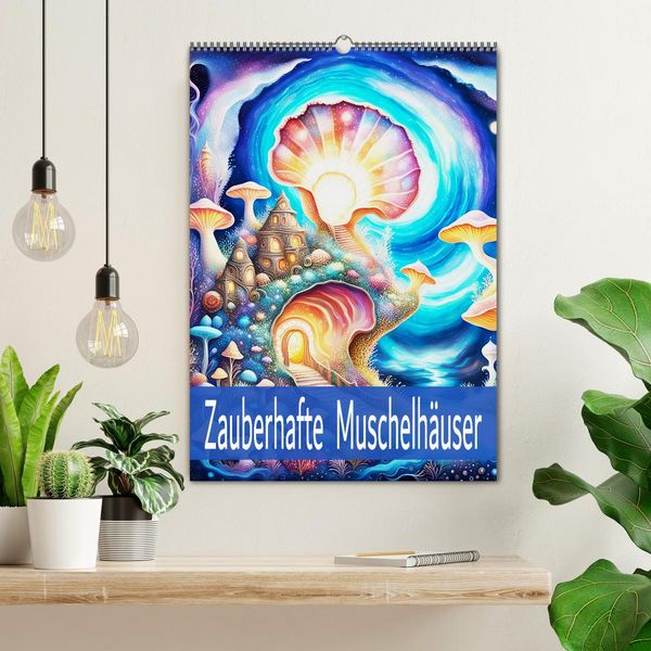 Produktbild: Zauberhafte Muschelh&auml;user (Wandkalender 2026 DIN A2 hoch), CALVENDO Monatskalender