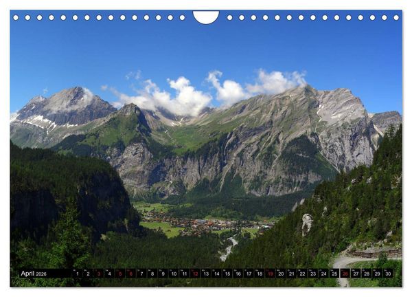 Produktbild: Berge im Berner Oberland (Wandkalender 2026 DIN A4 quer), CALVENDO Monatskalender
