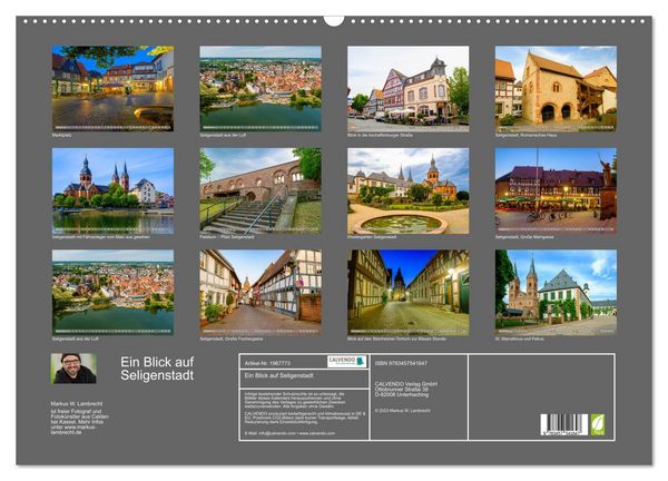 Produktbild: Ein Blick auf Seligenstadt (Wandkalender 2026 DIN A2 quer), CALVENDO Monatskalender