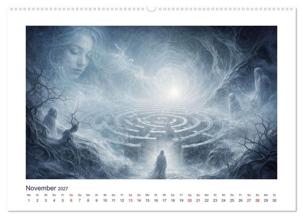 Produktbild: Mythologische Labyrinthe (Wandkalender 2027 DIN A2 quer), CALVENDO Monatskalender