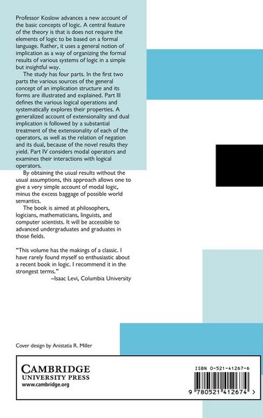 Produktbild: A Structuralist Theory of Logic