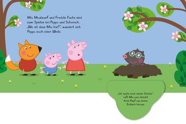 Produktbild: Peppa Pig: Peppa findet einen Schatz - Mein Abenteuer-Klappenbuch