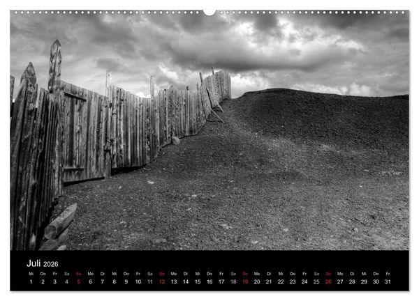 Produktbild: Objekte in schwarz weiss (hochwertiger Premium Wandkalender 2026 DIN A2 quer), Kunstdruck in Hochglanz