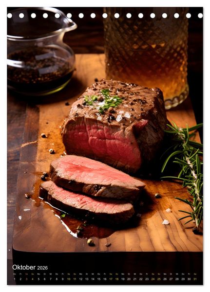 Produktbild: Meat Lovers - K&ouml;stliche Grill Abenteuer (Tischkalender 2026 DIN A5 hoch), CALVENDO Monatskalender