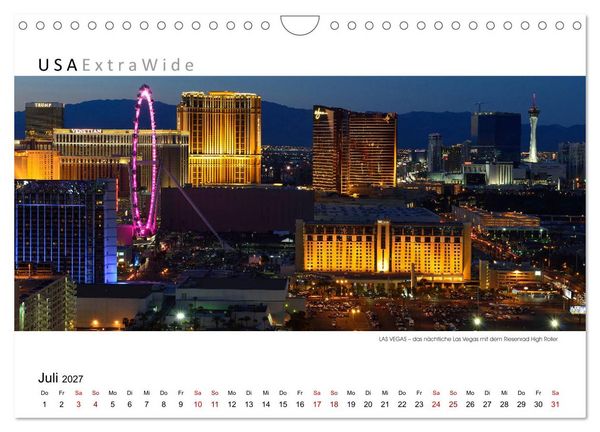 Produktbild: Impressionen aus LAS VEGAS (Wandkalender 2027 DIN A4 quer), CALVENDO Monatskalender