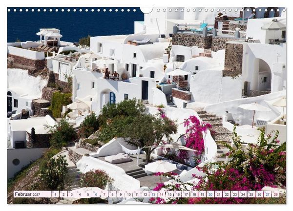 Produktbild: Santorini - Insel im Licht der &Auml;g&auml;is (Wandkalender 2027 DIN A3 quer), CALVENDO Monatskalender