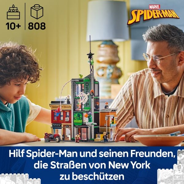 Produktbild: LEGO ǀ Marvel 76324 Spider-Man vs. Oscorp, Superhelden Spielzeug Kinder