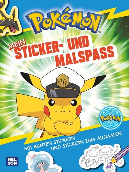 Pokémon Activity-Buch: Pokémon Mein Sticker- und Malspaß, Taschenbuch von , Nelson, 9783845130729