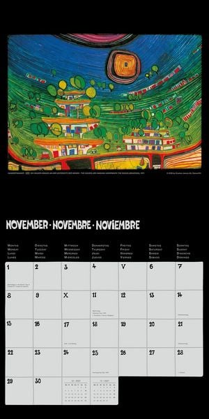 Produktbild: Hundertwasser Brosch&uuml;renkalender Art 2027