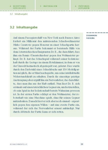 Produktbild: Schachnovelle von Stefan Zweig