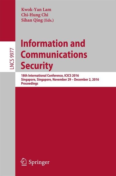 Produktbild: Information and Communications Security