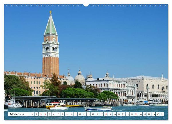 Produktbild: Venedig - Die traumhaft sch&ouml;ne Lagunenstadt (hochwertiger Premium Wandkalender 2026 DIN A2 quer), Kunstdruck in Hochglanz