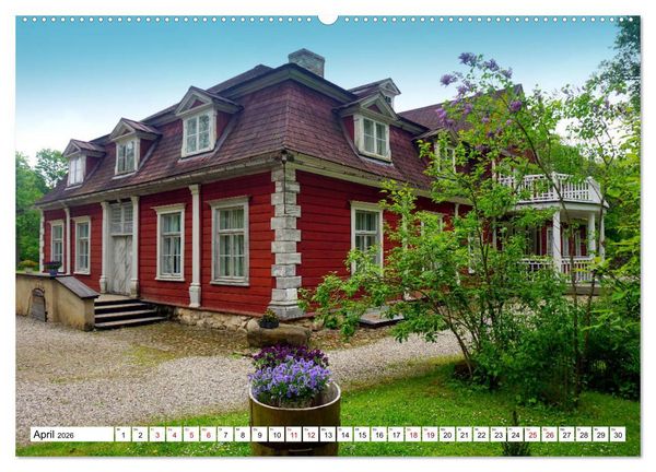 Produktbild: Perlen des Baltikums - Herrenh&auml;user in Estland und Lettland (Wandkalender 2026 DIN A2 quer), CALVENDO Monatskalender
