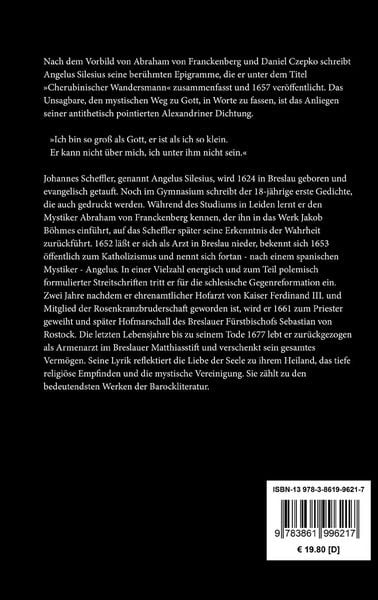 Produktbild: Cherubinischer Wandersmann