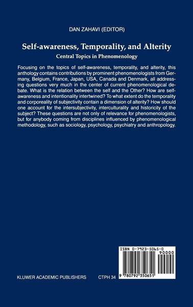 Produktbild: Self-Awareness, Temporality, and Alterity