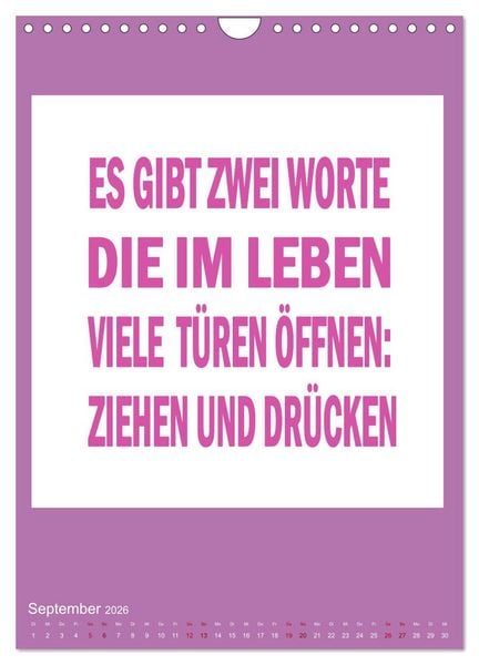 Produktbild: Memo an mich (Wandkalender 2026 DIN A4 hoch), CALVENDO Monatskalender