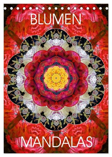 Produktbild: BLUMEN MANDALAS (Tischkalender 2026 DIN A5 hoch), CALVENDO Monatskalender