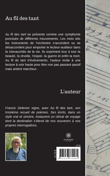 Produktbild: Francis Delemer: Au fil des tant