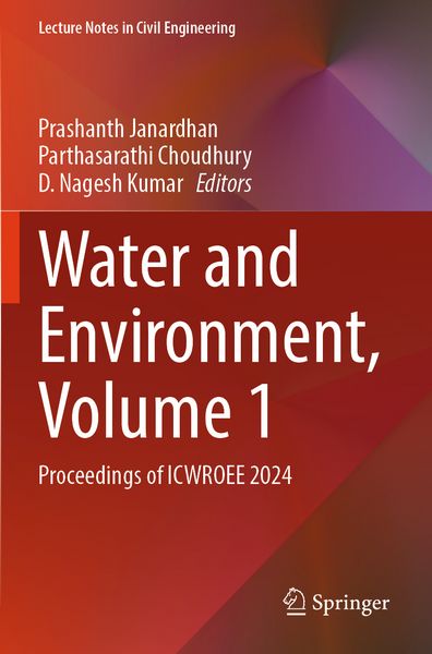 Produktbild: Water and Environment, Volume 1