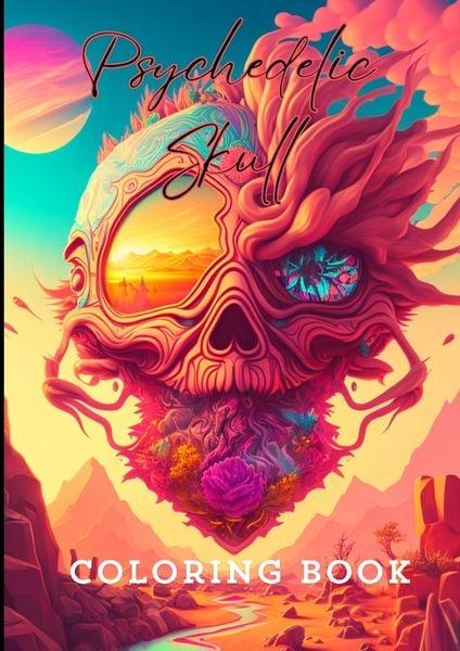 Produktbild: Psychedelic Skull Coloring Book