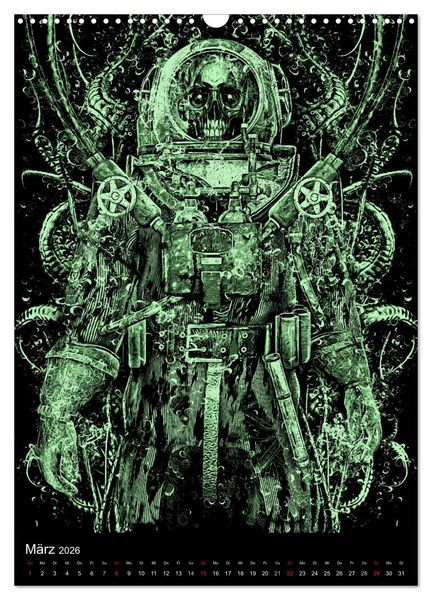 Produktbild: BLOODBOY/DARK ILLUSTRATION (Wandkalender 2026 DIN A3 hoch), CALVENDO Monatskalender