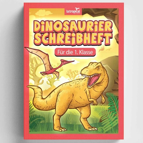 Produktbild: Dinosaurier Schreibheft f&uuml;r die 1. Klasse