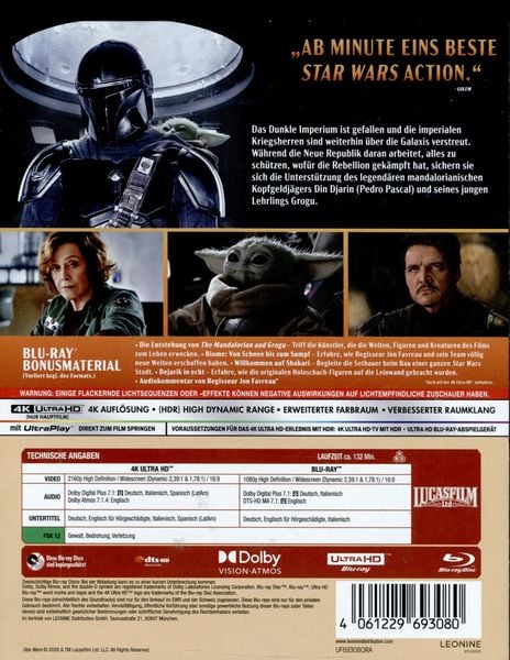 Produktbild: Star Wars - The Mandalorian & Grogu (4K Ultra HD) (+ Blu-ray)