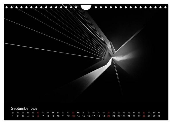 Produktbild: Black-Schwarz-Noir 2026 (Wandkalender 2026 DIN A4 quer), CALVENDO Monatskalender