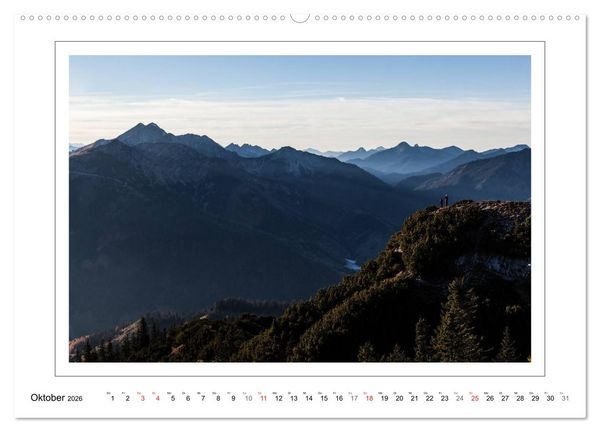 Produktbild: Unterwegs in den Bayerischen Voralpen (Wandkalender 2026 DIN A2 quer), CALVENDO Monatskalender