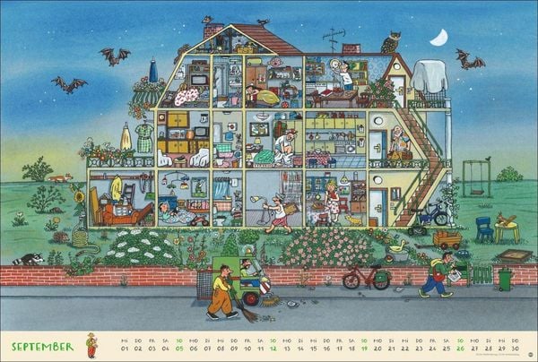 Produktbild: R.S. Berner Wimmel-Kalender 2027