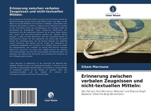 Erinnerung zwischen verbalen Zeugnissen und nicht-textuellen Mitteln:, Taschenbuch von Siham Marroune, Verlag Unser Wissen, 9786204179100