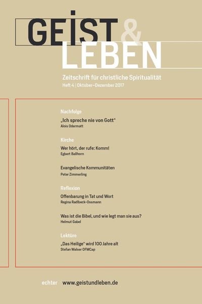 Produktbild: Geist & Leben 4/2017