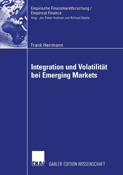 Produktbild: Integration und Volatilit&auml;t bei Emerging Markets