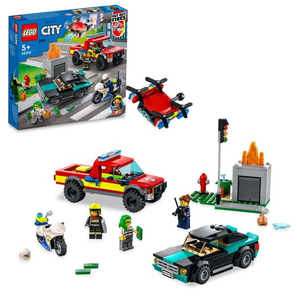 LEGO City 60319 Löscheinsatz und Verfolgungsjagd, Feuerwehr-Spielzeug