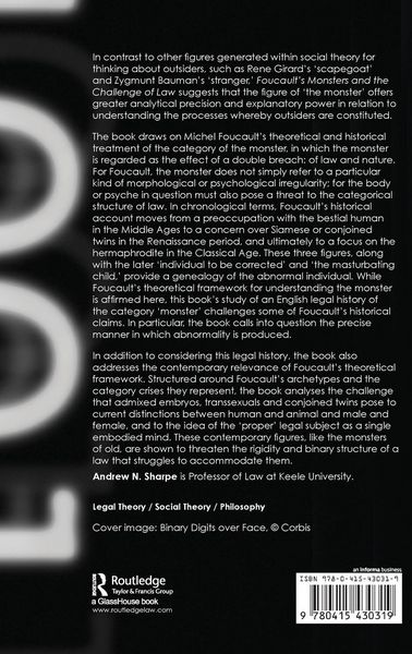 Produktbild: Foucault's Monsters and the Challenge of Law