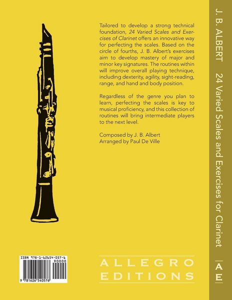 Produktbild: 24 Varied Scales and Exercises for Clarinet