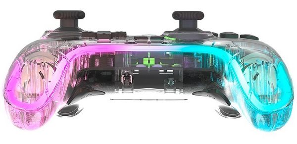 Produktbild: SPEEDLINK RAIT NX RGB Gamepad - Wireless/Wired - for PC/Android/Switch OLED/Lite, clear transparent