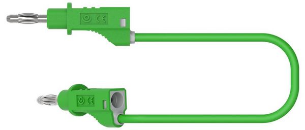 Produktbild: Electro PJP 2112-CD1-100V Messleitung Bananenstecker 4mm 100cm Gr&uuml;n 1St.
