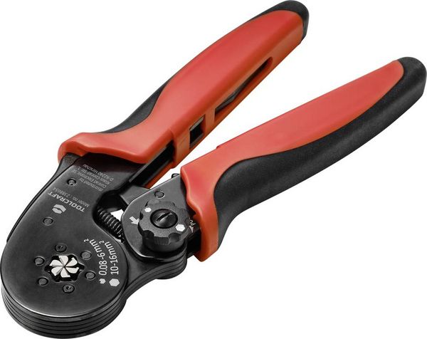 Produktbild: TOOLCRAFT TO-7165962 Crimpzange Aderendh&uuml;lsen 0.08 bis 16.0mm&sup2; mit Schnellverstellung
