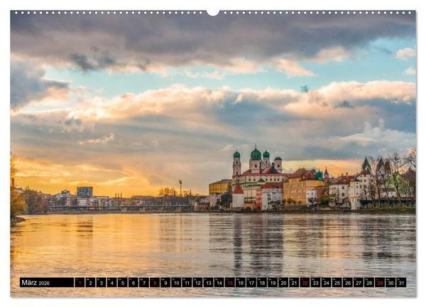 Produktbild: Passau, das Venedig Bayerns (Wandkalender 2026 DIN A2 quer), CALVENDO Monatskalender